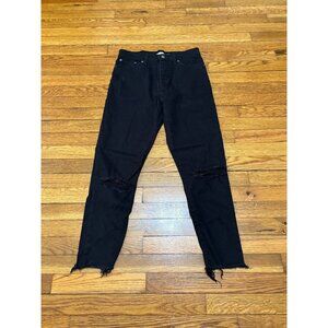 Levi's Womens Wedgie Skinny Jeans Size 29 29x26 Black Denim Button Fly Pants